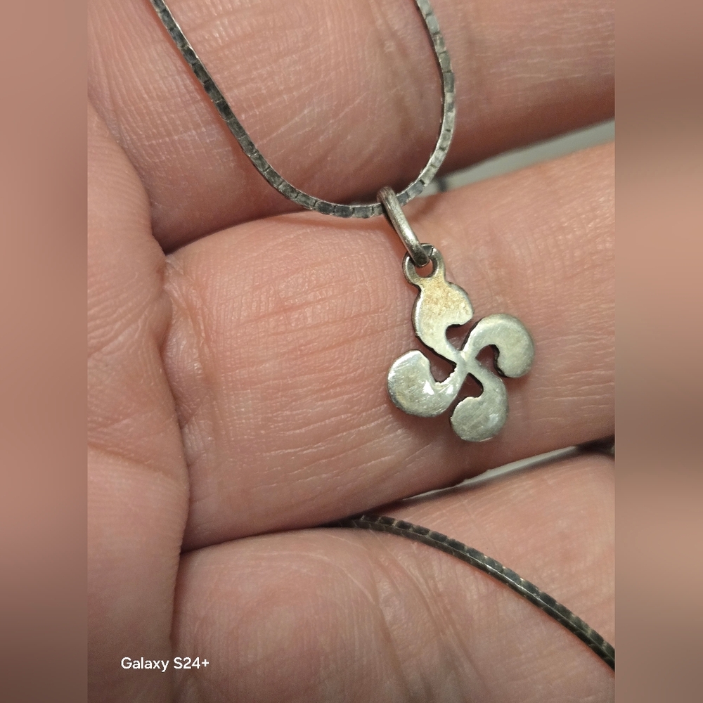 Sterling Silver 925 Chaine Et Pendentif Sz 20"